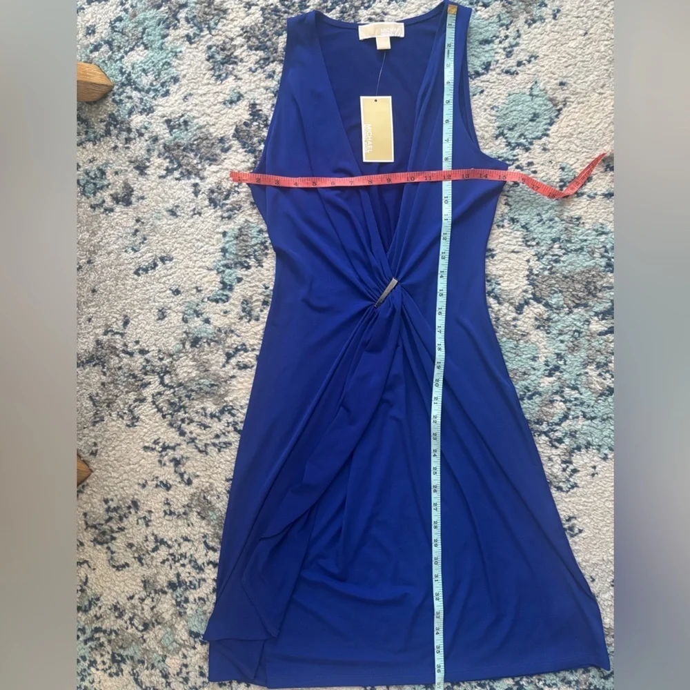 MICHAEL Michael Kors Sleeveless Blue Dress Size M NWT